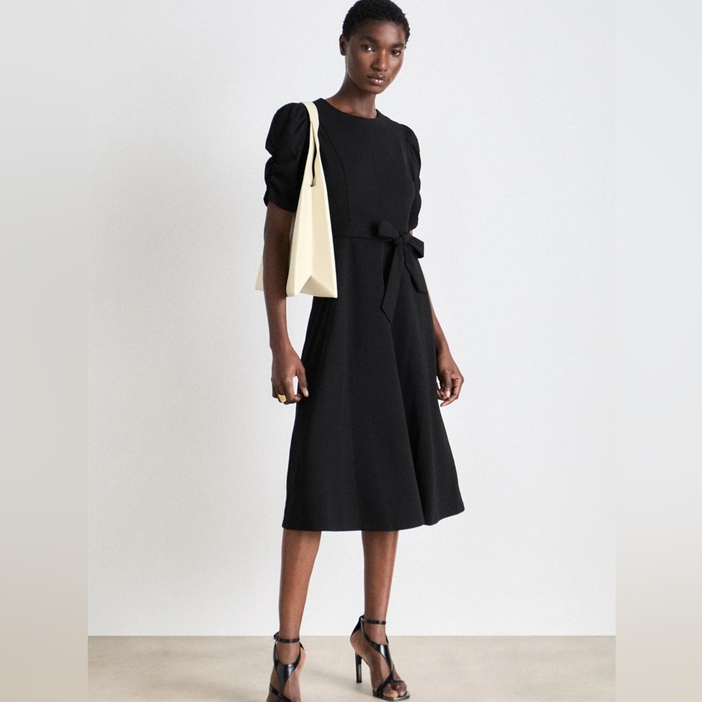 NWT DKNY Ruched Sleeve Shift Dress -  Size 4 - Picture 2 of 6